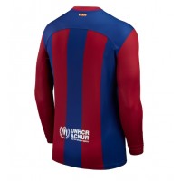 Pánský Fotbalový dres Barcelona 2023-24 Domácí Dlouhý Rukáv